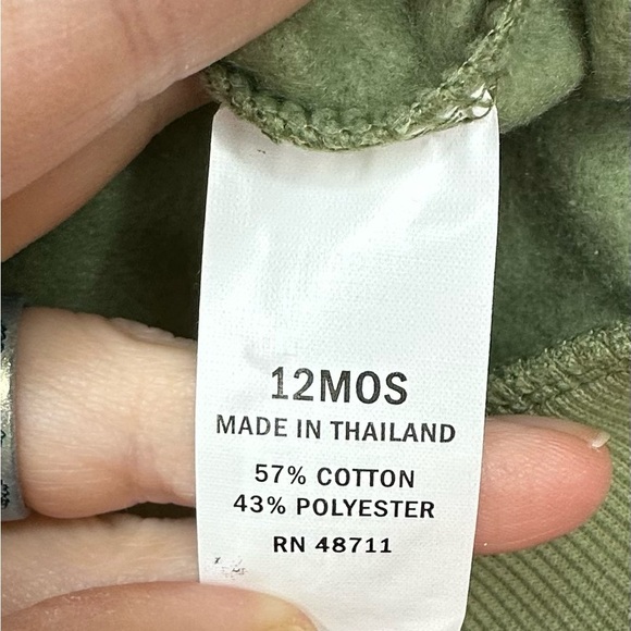 NWOT green long sleeve dinosaur print pullover sweatshirt toddler boys 12m - Picture 9 of 11